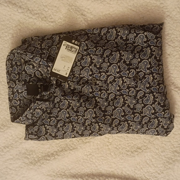 Casual button-down, NWT, H&M, sz...SM Reg Fit - Picture 3 of 4